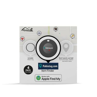 Tracker Tag étanche IP65 - Balise Bluetooth longue autonomie Find My