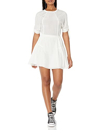 The Kooples Women's Short, Three-Quarter Sleeved Silk Dress, Large/3 Off-White The Kooples Women's Short, Three-Quarter Sleeved Silk Dress, Large/3 Off-White