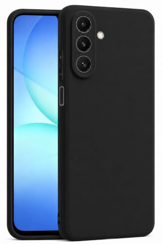 Image of FIRST MART Matte Silicone Back Cover for Samsung Galaxy A17 - Black