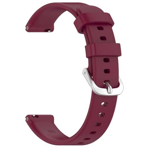 PLCPDM Bracelet de montre, Bracelet de rechange, 14 mm, en silicone, flexible, boucle rapide, bracelet résistant à la sueur pour 2 poignets