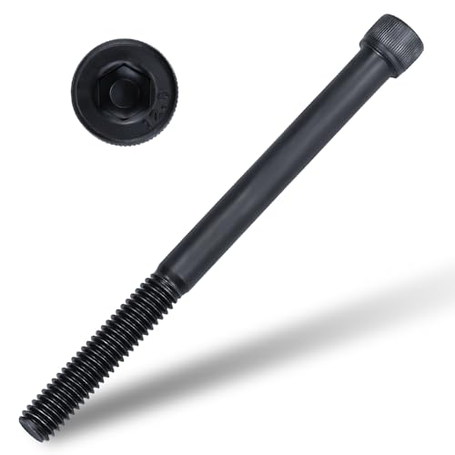 Vis à tête cylindrique 12,7 cm en acier 12.9 à filetage partiel pour fixations robustes (Lot de 6)