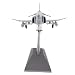 1/100 F-4 Phantom Fighter Aircraft Model Diecast - Aereo da Combattimento Militare su Supporto - Grande Modello da Esposizione