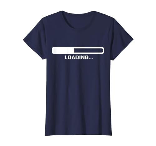 Loading bar T-Shirt, Women, Navy Blue, XX-Large