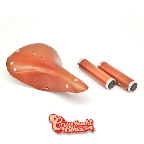 Vintage Ledersattel & Griffe Bundle | Echtleder | Authentic Retro Style |...