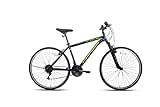 T&Y Trade 28 Zoll Mountainbike Herren Jugend Jungen MTB Fahrrad Herrenfahrrad Herrenrad Rad Bike Hardtail 21 Gang Federgabel Gabelfederung TRX 50 SCHWARZ GRÜN