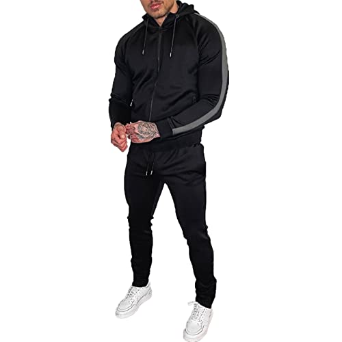 Costume 2 pièces pour homme avec pantalon italien noir de style vintage années 20 taille XL