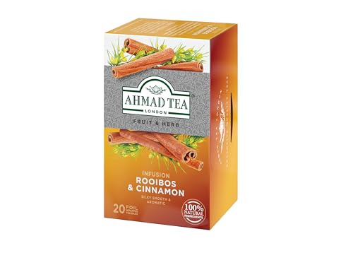 Ahmad Tea Rooibos & Cinnamon Fruit & Herbal Infusion - 20 Teabags