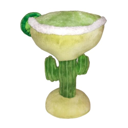 Huxley & Kent Funny Dog Toy w/Squeaker – Power Plush Squeaky Dog Toys for Small, Medium & Large Dogs – Soft Stuffed Animal for Indoor Play & Fetch - Margarita Loco, Large