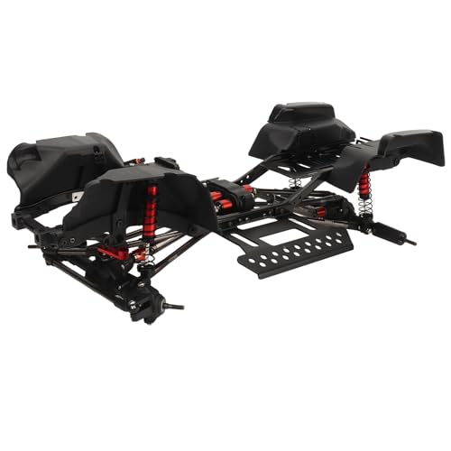 Dilwe RC Crawler Car Chassis Rahmen mit 2-Gang-Getriebe, 4 Stoßdämpfern, 313 Mm Radstand, für AXIAL SCX10 1/10 RC Car