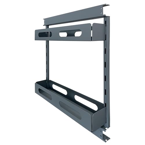highdecora Pull Out Kitchen Cabinet Basket, Double Layer Spice Rack Storage, Soft Close, Anthracite Grey (W150MM_Cabinet)