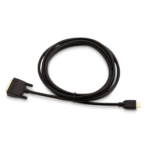 Image of Amazon Basics HDMI to DVI Adapter Cable, Bi-Directional 1080P, Gold-Plated Connectors, 10 ft /3 m, Black