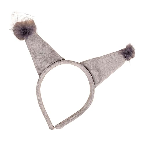 Pinza para el pelo con cola gris para disfraces de Halloween y fiestas infantiles 3
