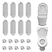 WC Sitz Stoßstangen, 22Pcs WC Sitz Puffer,WC Brille Dämpfer Plastic WC Sitz Puffer Stoßstangen Toilettensitzpuffer Ersatzteil,Universal Toilettensitz A,WC Brille Dämpfer,Universal Plastic WC Sitz