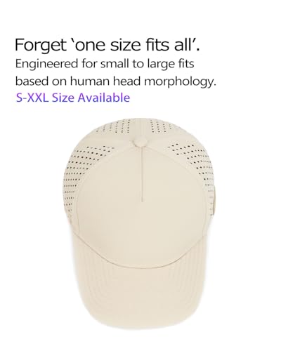 Image of Zylioo XXL Laser Vented Trucker Hat for Big Heads, Flat Bill Cap | Generous 2XL Fit-Airy cutout panels and a straight visor give larger head shapes cooler comfort for sunny rounds.
