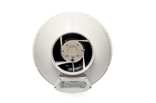 Image of Festa AMG Legend Radon Fan - Quiet and Energy Efficient 345 CFM Radon Mitigation System Inline Fan - 6 inch Electric Waterproof Inline Duct - Made with Sturdy Glass Reinforced Poly-Resin - White