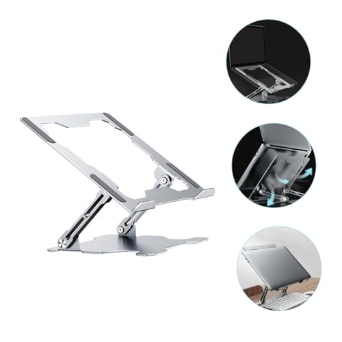 Base Ajustable para Laptop de Aleación Plata miniatura 5