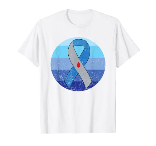 Vintage Blue Ribbon T1D - Disfraz de conciencia de la diabetes retro Camiseta