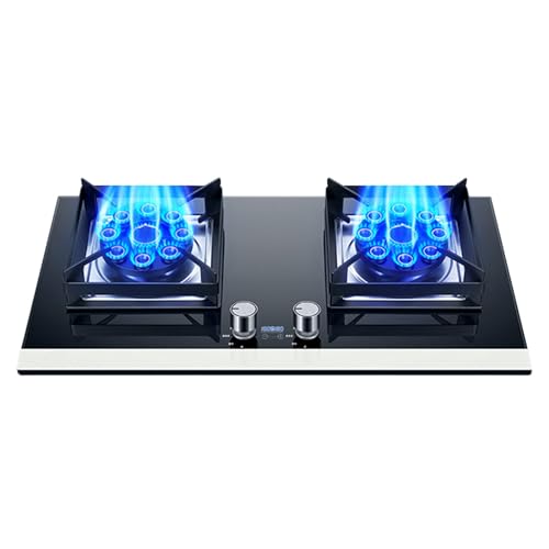 プロパンストーブ、2バーナーポータブルプロパンストーブ、強化ガラスガスコンロ、最大17060BTU、家庭のキッチンやダイニングルームに最適 (Color : LPG, Size : Style 4)