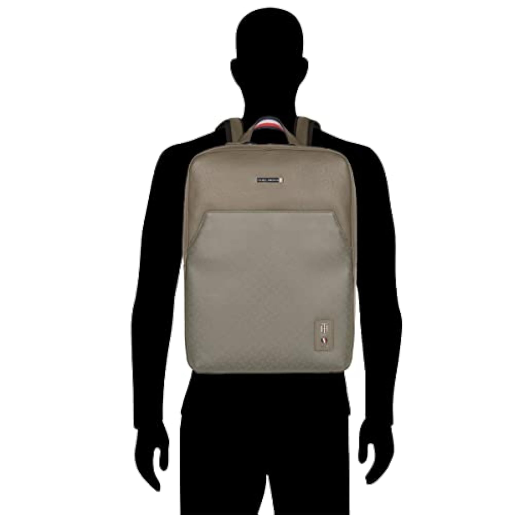 Prudence Unisex Olive Leather 14 Inch Laptop Backpack