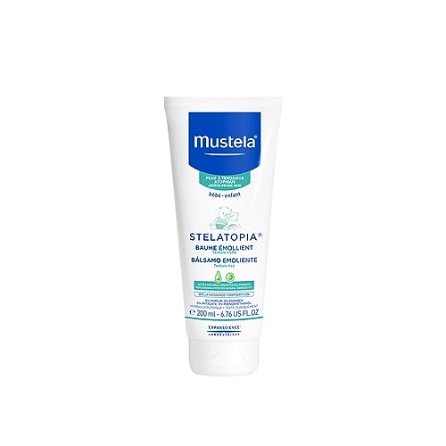 Mustela Stelatopia Hidratante Para Pele Atópica e Seca Bálsamo Emoliente Sem Perfume Azul Médio/200 Ml