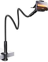 【Innovative Nylon Woven】 Compared with the traditional aluminum inner core and plastic skin wrapping, our gooseneck phone holder has an extra layer of nylon weaving. It not only makes the appearance of the phone arm pleasant, but also makes the touch...
