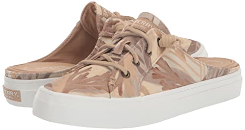 Sperry Women's Crest Vibe Mule Boat Shoe, Tan Floral, 7.5 #TOP6