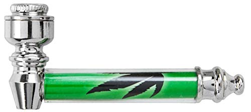 Dreamliner Kräuter-Mühle, Herb-Crusher, Metall-Grinder, Handpfeife, Pur-Pfeife | 2-teilig | 20 x 50 mm… – Bild 3