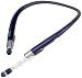 EXFIT BCS-700 Wireless Bluetooth Headphones, Retractable Earbuds, Splash and Sweat Resistant, Siri and Google Assistant Compatible, Auto Answer on Earbud Pull (Blue)