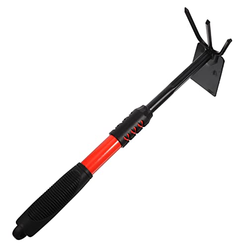 BESPORTBLE Houe De Jardinage Acier Robuste à Double Usage Outil De Désherbage Portable pour Jardin Parfait pour Jardinage Extérieur Et Entretien des Plantes