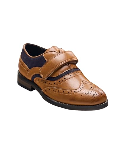 Chaussures Richelieu en cuir suédé bébé garçon soulier habillé mariage baptême