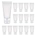 20PCS Clear Empty Refillable Plastic Tubes Bottle Packing Sample Bottles For Shampoo Cleanser Shower Gel Body Lotion (20 ML)