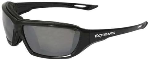 Radians Extremis Foam Lined Safety Glasses - Black Frame