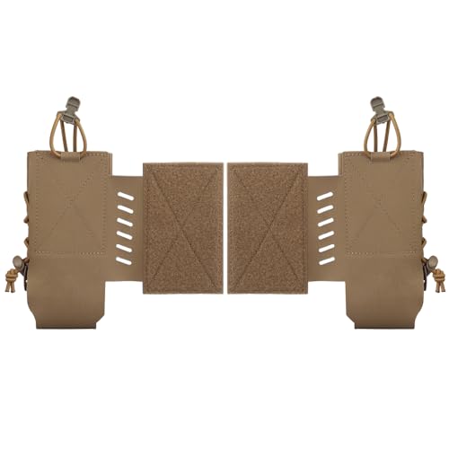 Bolsa de extensión táctica con panel de velcro fija de liberación rápida para radio lateral
