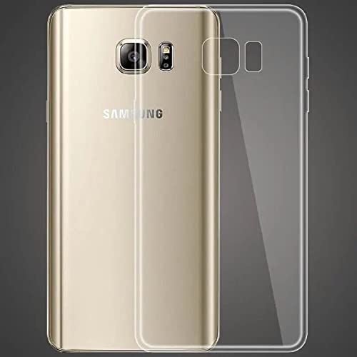 Image of Case Creation New Samsung Note 5 Premium Imported 0.3mm Crystal Clear Totu Silicone Transparent Flexible Soft Corner Protection with TPU Slim Back Case Color Variation Cover for Note 5