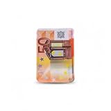 Dimensions : 7 x 10 cm Cali Baggies Gelato Baggies 50 euros imprimées à fermeture éclair 10 x 7 cm