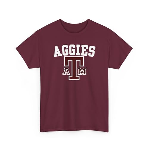 Texas Aggie Game Day Tee Shirt Gig Em T-Shirt College Football Tshirt Pullover Clothing Sports Maroon