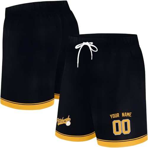 Image of ANTKING Swim Trunks Custom Name Number Beach Shorts for Men Youth Gifts