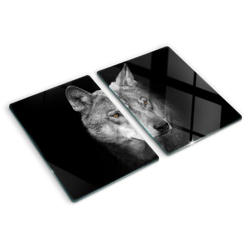 Planche à découper loup résistant à la chaleur et grand protège plaque de cuisson - 2