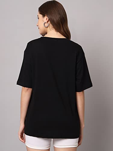 Image of FUNDAY FASHION Cotton Short Sleeve Oversized T-Shirt for Women (Pack of 2)