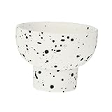 VERDANVERSE Keramik Dessertschale Klein Schwarz Stabile Eiscreme Schale für Pudding Joghurt Salat Vielseitig Einsetzbar für Zuhause und Party