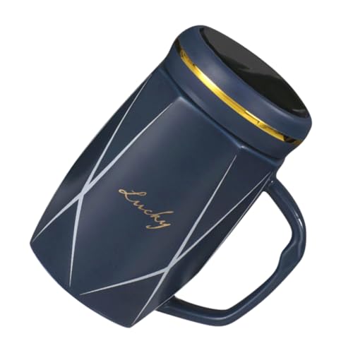 GRIRIW taza platillo agua tetera café bebida té derramar vasos de te vasos cafe coffee cup coffee mug vasos para cafe vaso de oficina cerámica