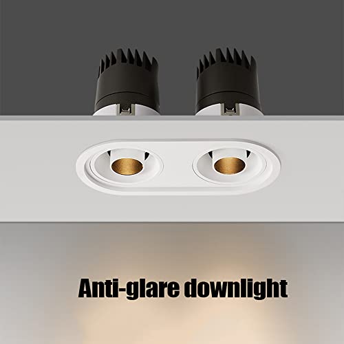 Éclairage encastré LED double tête 12W orientable pour salon - 5