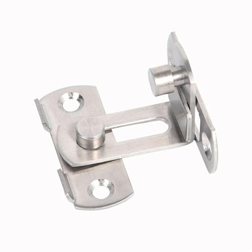 3 Inch 90 Degree Door Stainless Steel Toggle Latch Sliding Barn Door Lock Silver Sliding Lock 1Pcs