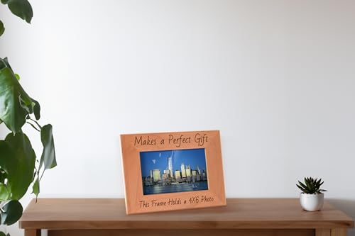 Personalized Gifts Grandma Gift Mimi and Me Grandchild Natural Wood Engraved 4x6 Portrait Picture Frame Wood