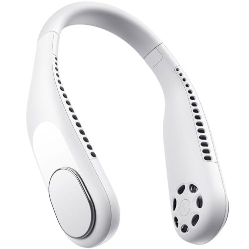 Personal Neck Fan, 6000mAh Neck Fans Portable Rechargable Battery Operated Wearable Bladeless Neck...