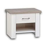 LEICHTE MONTAGE - Der Nachttisch ist dank der detaillierten Anleitung schnell und leicht montiert und somit für Anfänger geeignet. Das Montage-Material ist inklusive. Maße: 51 x 46 x 43 cm (B/H/T)