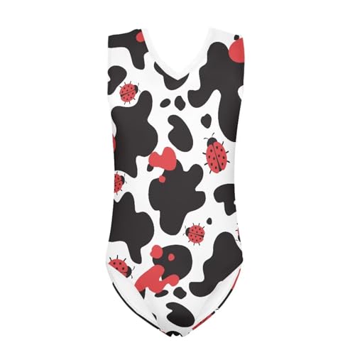 Image of Fashion Print One-Piece Swimsuits for Girls,Soft Stretchy One Piece Bathing Suit Quick Dry Beach Swimwear 5-14 Years