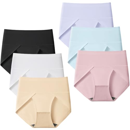 Teen Girls Seamless Underwear Yoga Dance Sport No Show Panties Invisible Briefs High Waist Bikini for 8-16 Years