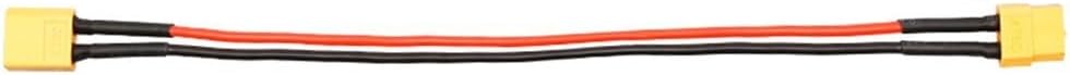 For XT60 Male-to-Female Electric Battery Cable Adapter – Rubber-Insulated, 200mm Length, Compatible with Ebike Batteries and For XT Series Connectors(For XT60 Male-Female)