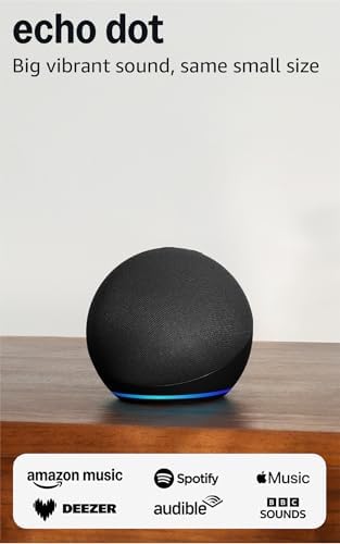 Echo Dot (Newest gen) | Big vibrant sound Wi-Fi and Bluetooth sma...
